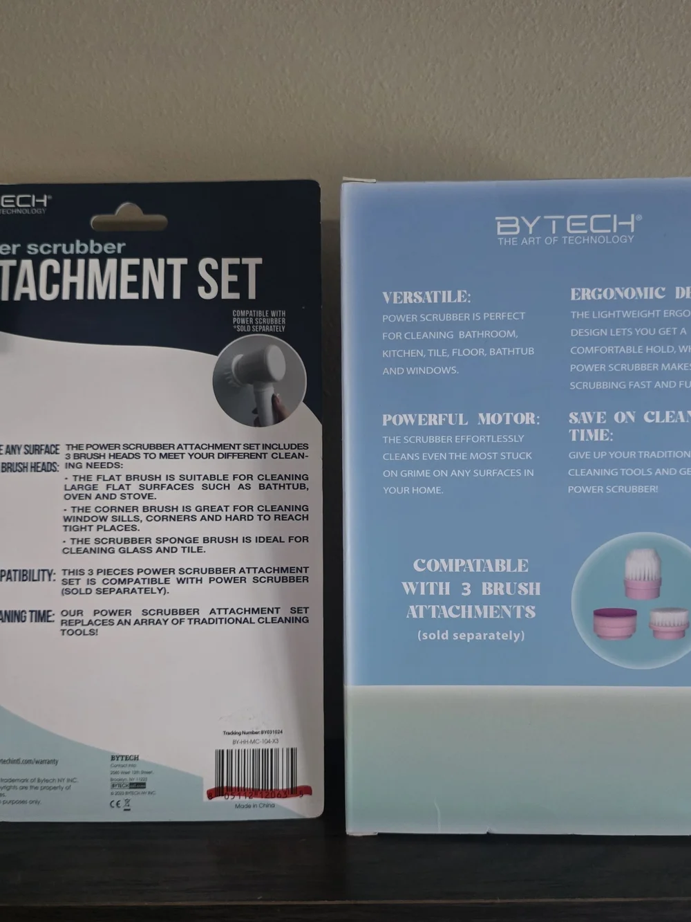 Bytech Pink Power Scrubber with Attachment Set